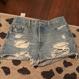 Levi’s Distressed Denim Shorts